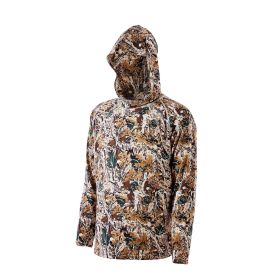 Camo Hoodie, Small Size, Men Pullover Hooded Sweatshirt, Moisture Wicking & Breathable, Quick-dry, Hiking Fishing Shirt with Hood