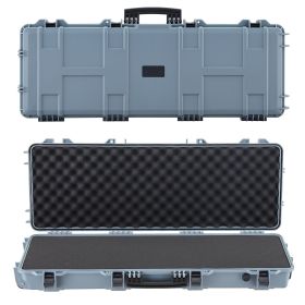 VEVOR Hard Rifle Case, Lockable Rifle Case with Pre-cut Foams, 42 in Movable Gun Storage with Wheels (Default: Default)